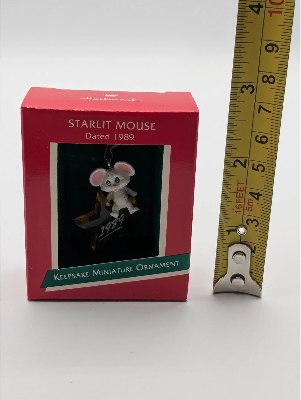 Hallmark Keepsake Starlit Mouse Miniature Ornament 1989, New in Box